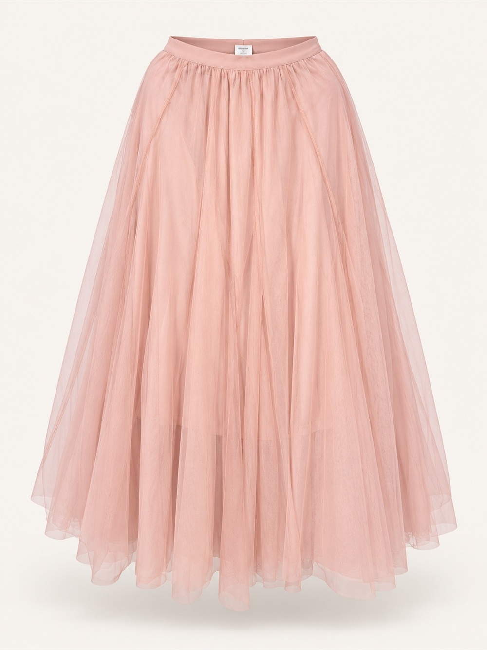 Fashion Nova Blush Pink Tulle Midi Skirt